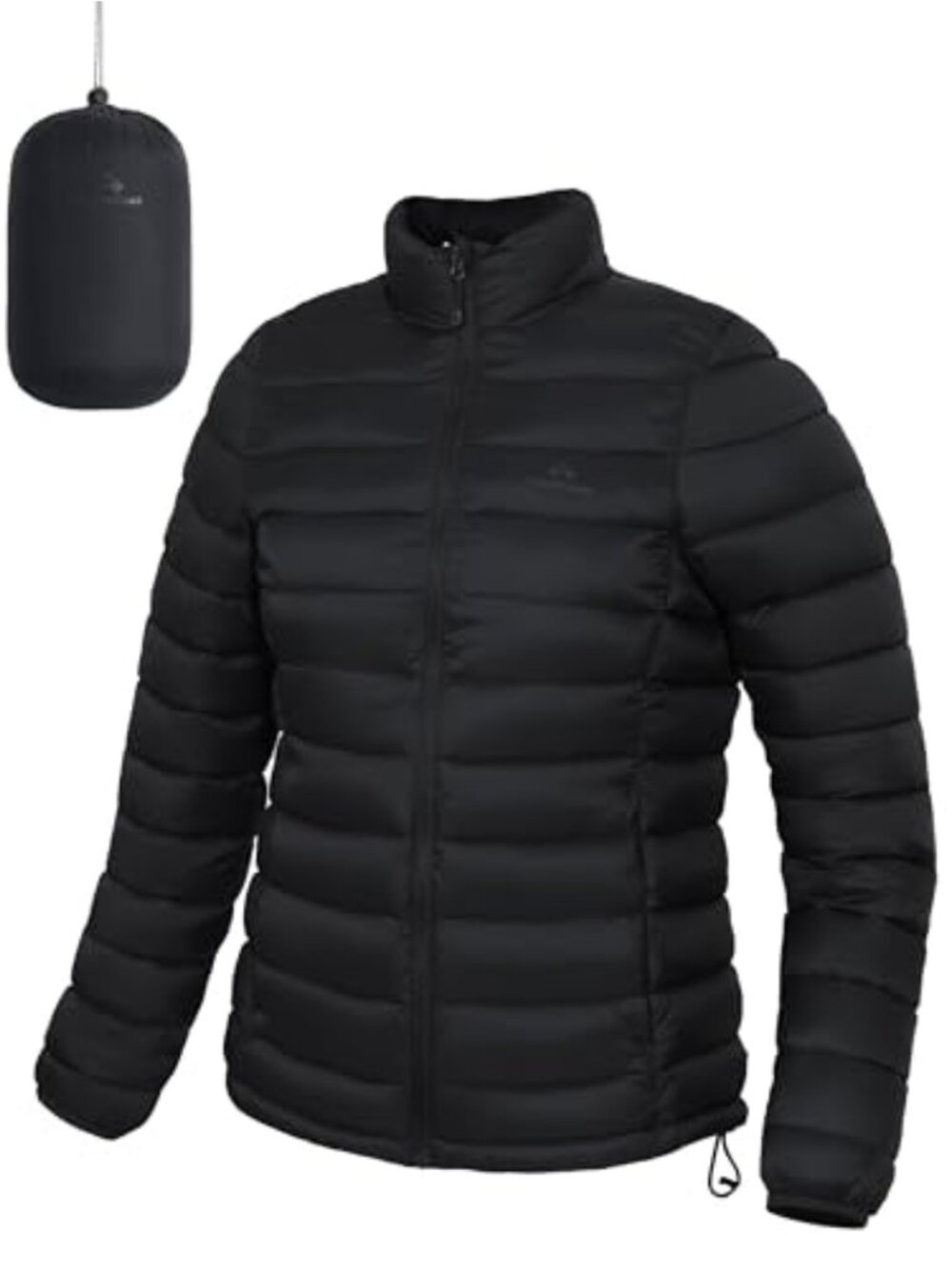 Packable Puffer Jacket Lightweight Quilted Water-Repellent Insulated Coat